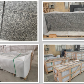 Spray white granite