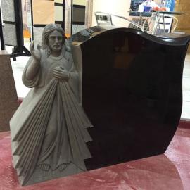 Black tombstone